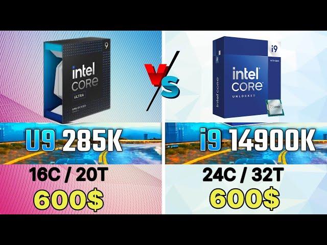 Intel ultra 9 285K VS İ9 14900K VS R9 9950X VS R7 7800X3D VS R9 7950X INTEL 285K GAMİNG Test leaks