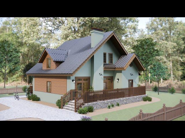 Explore a Gorgeous 12x12m (39x40 ft) Small House – Modern Design & Spacious Living!