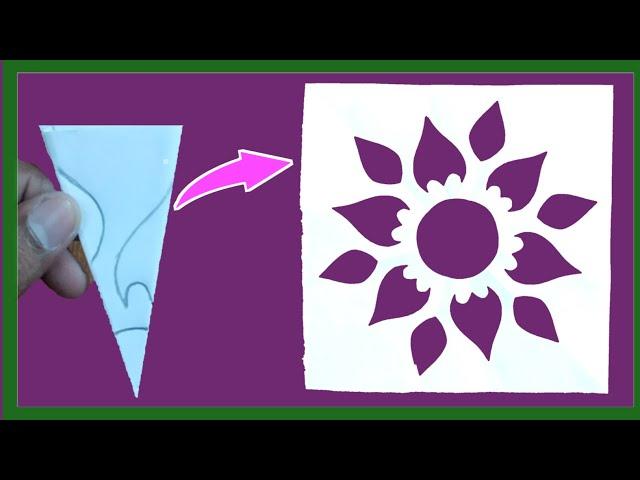 Paper Stencil | Rangoli Paper Cutting | Stencil Design | Indian Craft