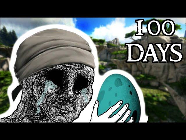 Suffering in ARK the Hunted for 100 Days