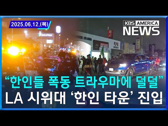 “한인들 폭동 트라우마에 덜덜”…LA 시위대 ‘한인 타운’ 진입 / 2025.06.12