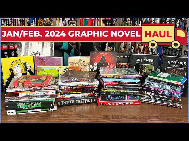 Graphic Novel, Omnibus, Absolutes, TPBs and comic Haul January & February 2024!