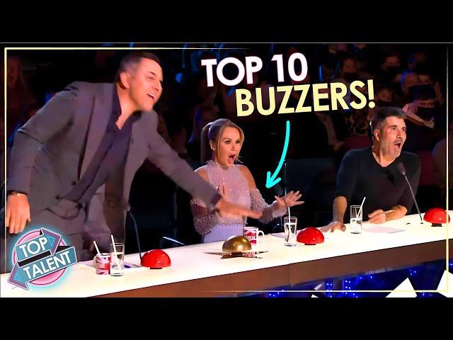 Top 10 BEST GOLDEN BUZZERS On Britain's Got Talent EVER!