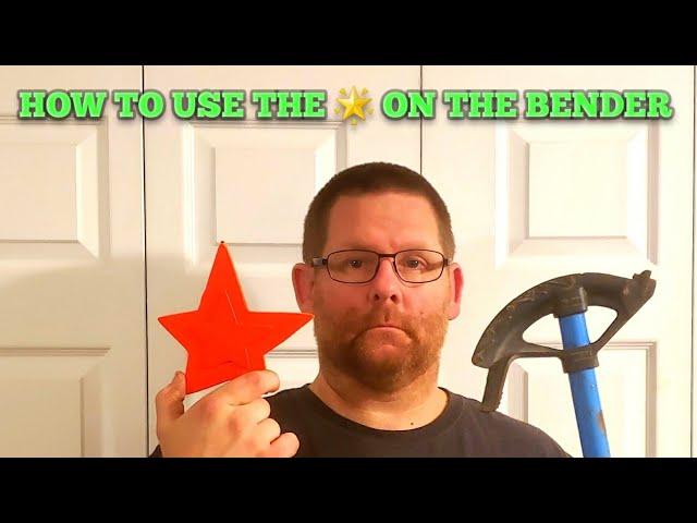 How To Use The Star On A EMT Bender Back To Back Bends