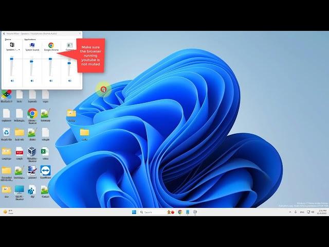 No sound on YouTube on Windows 11 Fix