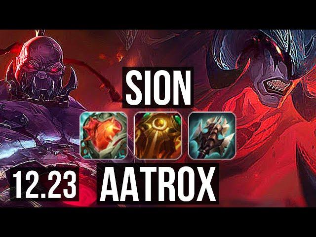 SION vs AATROX (TOP) | Legendary, 13/4/9 | EUW Master | 12.23