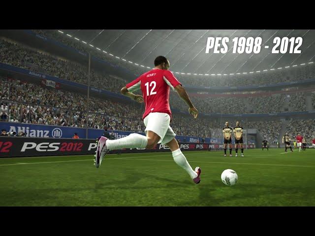 TENDANGAN BEBAS THIERRY HENRY | PES 1998 - 2012