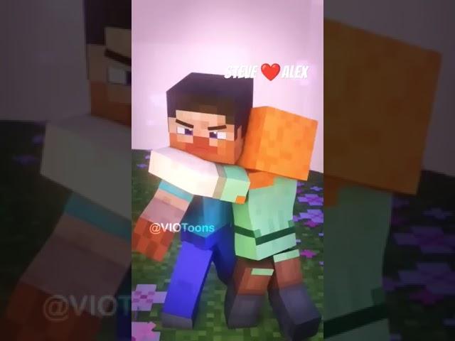 @tranding#short#minecraft love alexa and steve#god of sky777