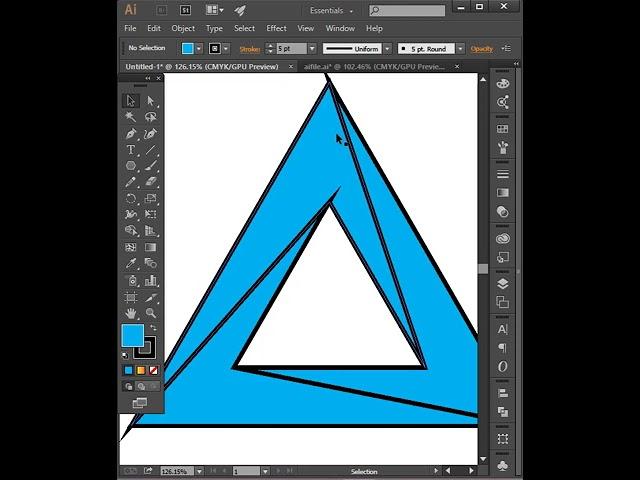 Minimal logo design tutorial #shorts #illustrator #minimallogo