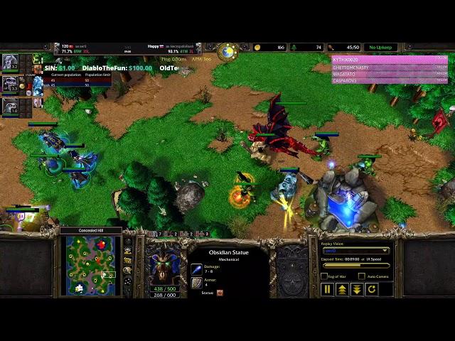 120 vs Happy - Warcraft 3 Netease Pro Replay Commentary