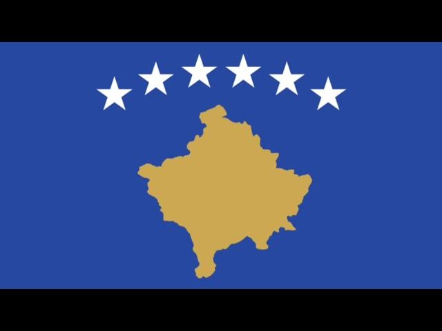 Kosova Flagge 30 Minuten