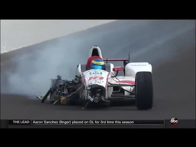 Авария Себастьена Бурде. IndyCar 500. Квалификация. 2017.