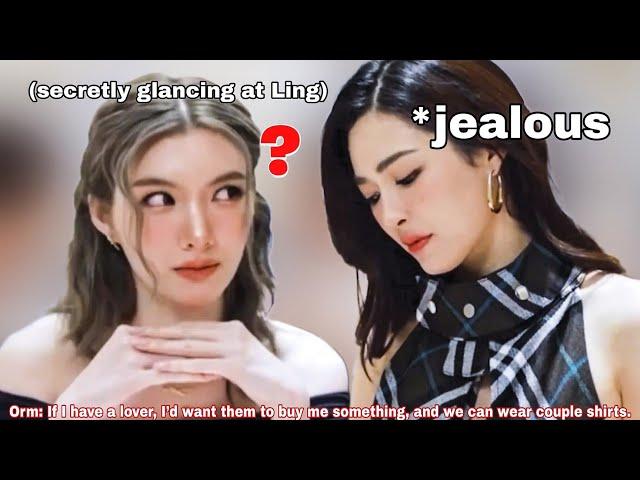 (LingOrm) LING BEING TOO OBVIOUS ON HER REACTION WHEN ORM TALKING COUPLE ITEM?| Ling got jealous?