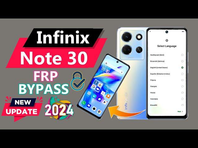 INFINIX NOTE 30 FRP BYPASS WITHOUT PC INFINIX NOTE 30 GOOGLE LOCK BYPASS INFINIX X6833B FRP UNLOCK