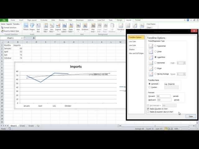 How to Extrapolate Excel Graph