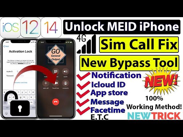 How to Unlock MEID, No MEID iPhone with Sim Call Fix | New iCloud Bypass Tool | 100% Working Method