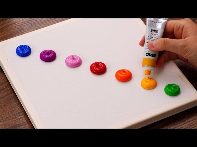 Very Easy Acrylic Painting Tutorial｜Girl & Cat Painting For Beginners (1374)｜Oddly Satisfying