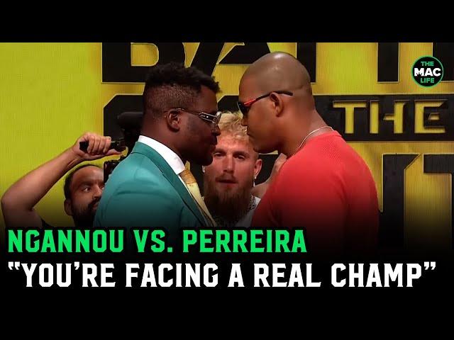 Francis Ngannou vs. Renan Ferreira Face Off: "You're going to face a real champion"