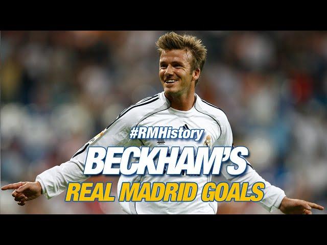 David Beckham, all Real Madrid goals!