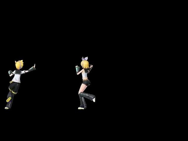 kagamine rin x kagamine len - roki (mirrored)