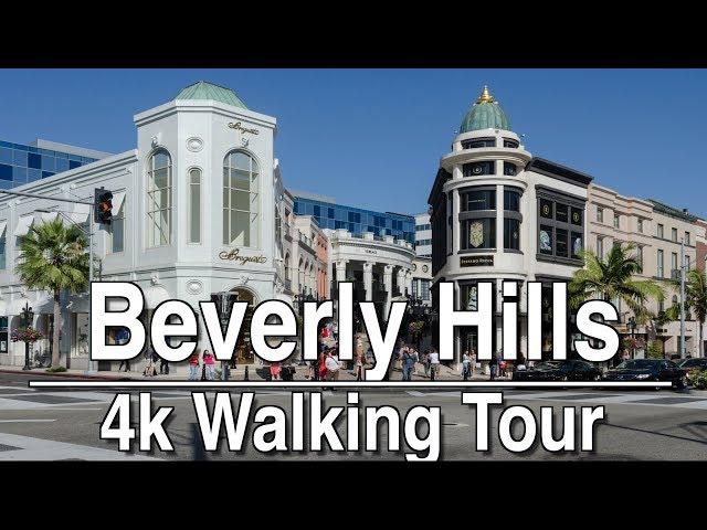 Walking Tour around Beverly Hills (Rodeo Drive) | 4K Ambient Lofi Relaxation Music (1Hr)