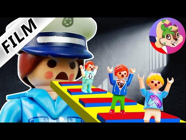 Playmobil Film ÚTĚK Z VĚZENÍ! JULIAN, EMA, HANA REAL LIFE ROBLOX! Rodina Dvořákova