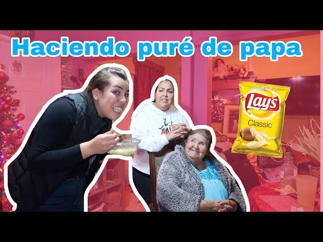 ENSEÑÁNDOLES A MI NANA Y MAMA COMO HACER PURE DE PAPA | Ana Varela