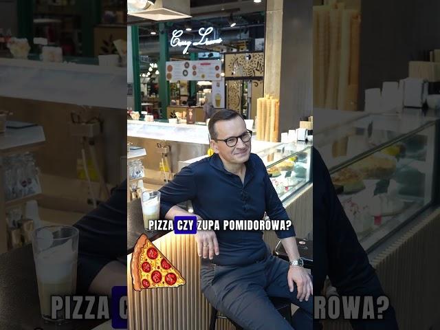 PIZZA czy PIEROGI? Mateusz Morawiecki ma faworyta! #shorts