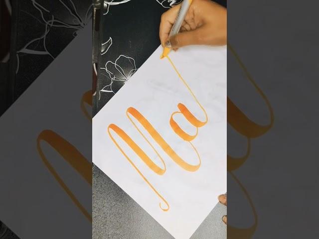 Mahi  handlettringalphabets calligraphy with masicalpen ️️️️