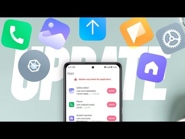 How To Update All MIUI System Apps For New UI & Features