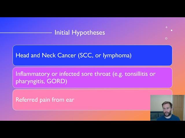 ENT Assessment - Sore Throat and Headache Case Study Analysis