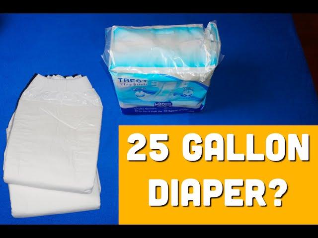 TREST Elite Briefs test: The 9.5 liter (25 gallon) diaper - What is the first review?