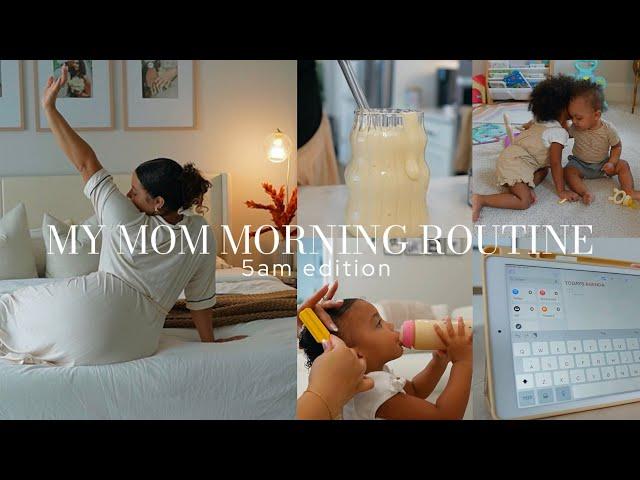 MY 5AM MOM MORNING ROUTINE |this will motivate you to be productive, get on a routine & thrive!