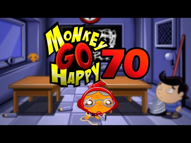 Игра "Счастливая Обезьянка 70" (Monkey GO Happy 70) - прохождение