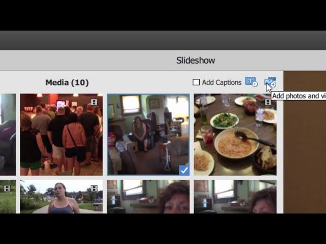 The upgraded slideshow creator in the Organizer 2018