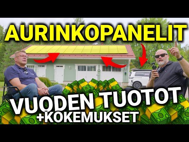 561. Aurinkopaneelit, vuoden tuotot ja kokemukset