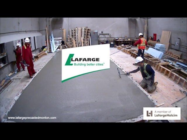 Insulcore Precast concrete wall panels being produced in timelapse by Lafarge Precast Edmonton