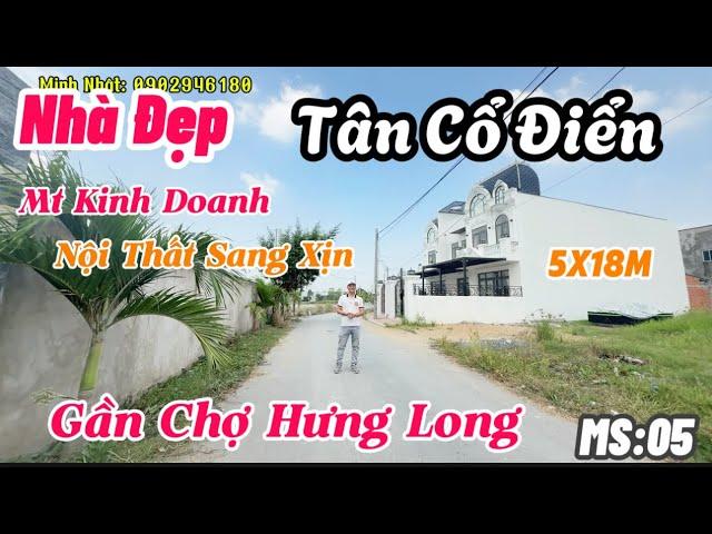 Chu Choa Nhà Đẹp_Gần chợ Hưng Long BC mẫu nhà Tân Cổ Điển mt kinh doanh 5x30#nhadep #nhadatminhnhat