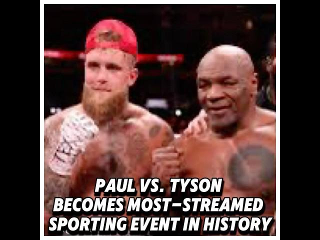 Jake Paul vs Tyson becomes most-streamed sporting event in history Rapper & Actor 50 Cent Responds