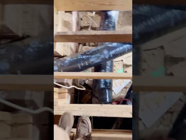 HVAC - Full install with ductwork in a crawl space #hvac #heating #ductwork #ac