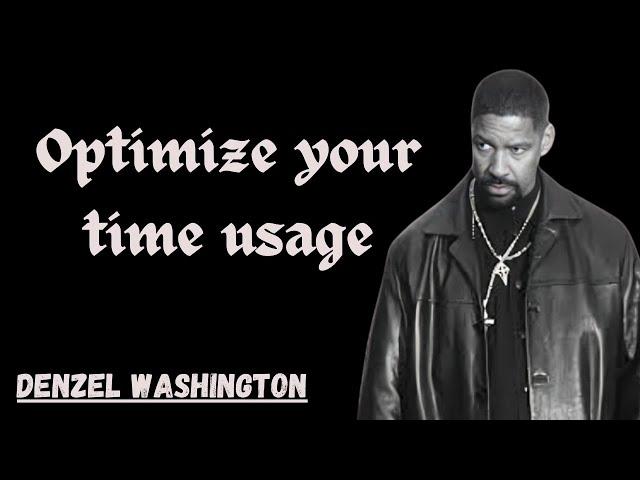 TAKE CONTROL OF YOUR TIME! Best Motivational Speech inspired by Denzel Washington Speeches