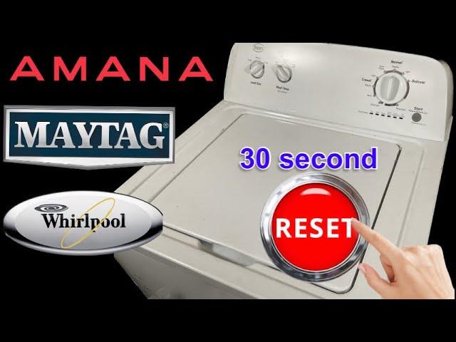 How to Reset￼ & Recalibrate Whirlpool Washer￼ (30 Sec. Recalibration) ￼