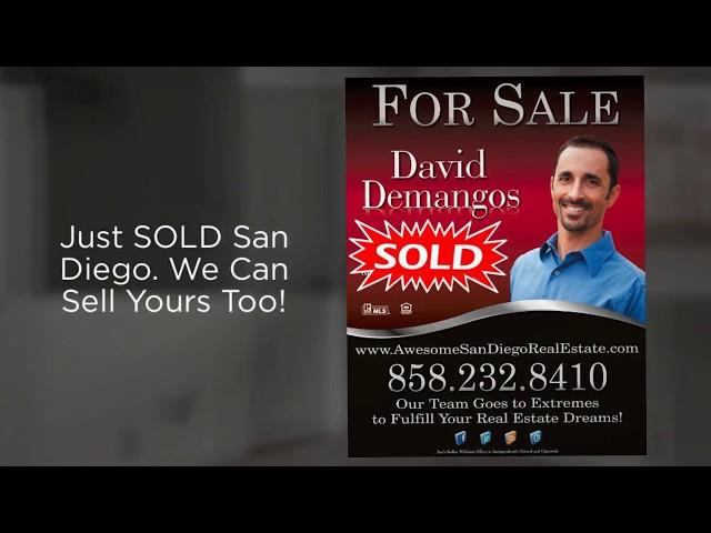 Just Sold San Diego by David Demangos Awesome San Diego Real Estate