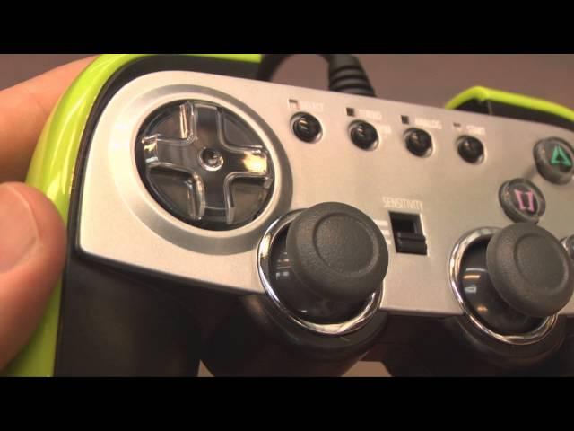 Classic Game Room - GREEN CYBER GADGET controller review for PS2