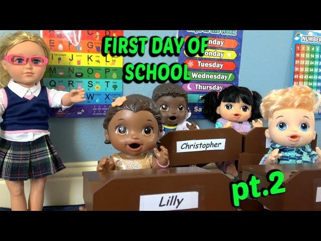 BABY ALIVE goes to SCHOOL pt. 2. The Lilly and Mommy Show! The TOYTASTIC Sisters. FUNNY SKIT!