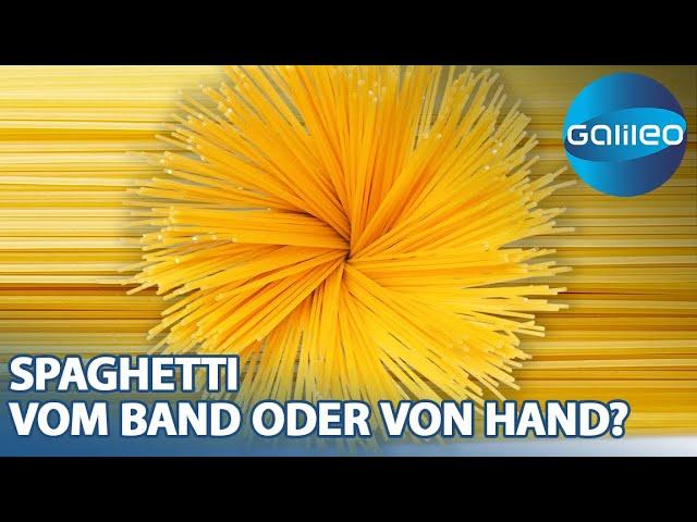 Spaghetti aus der Fabrik vs. handgemacht von echten Italienern