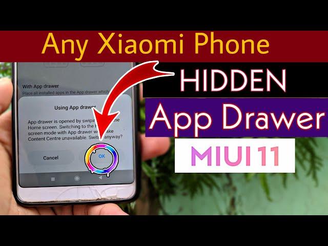 Enable Hidden App Drawer On Any Xiaomi Phone || MIUI 11