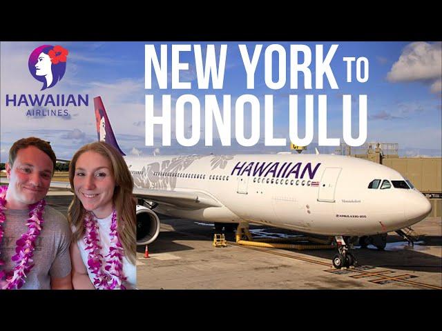 10.5 HOUR DOMESTIC FLIGHT | Hawaiian Airlines A330-200 | JFK - HNL ECONOMY