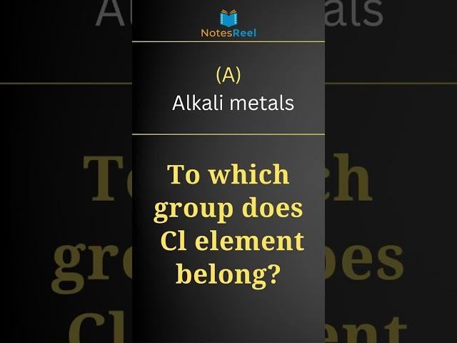 To which group does Cl element belong?