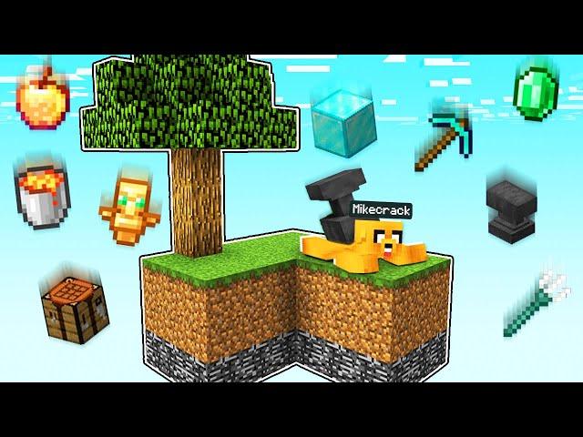 JUGAMOS SKYBLOCK pero LLUEVEN COSAS DEL CIELO!  MINECRAFT SKYBLOCK LOS COMPAS MIKECRACK Y RAPTOR